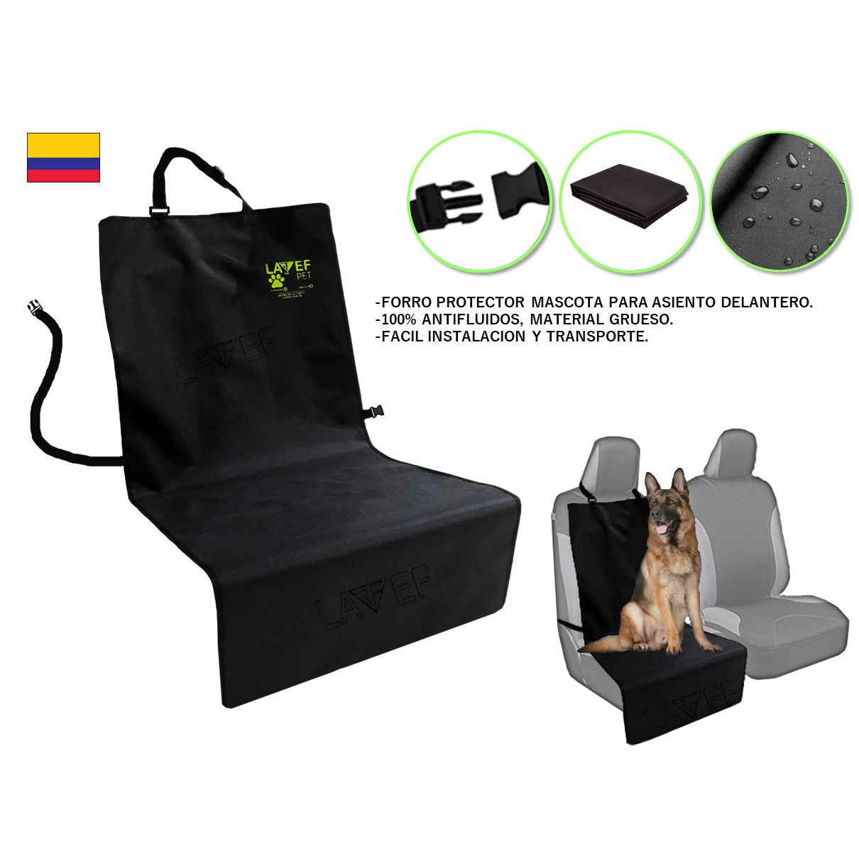 Kit Forro Delantero Y Trasero Mascota Para Vehiculo