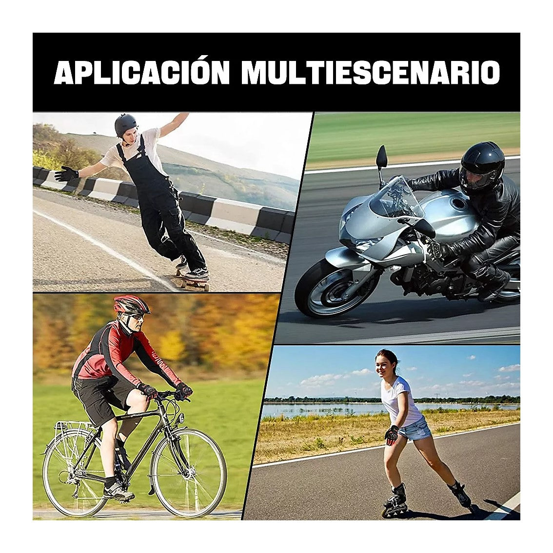 Guantes Para Motociclista Proteccion Nudillos Accesorio Moto