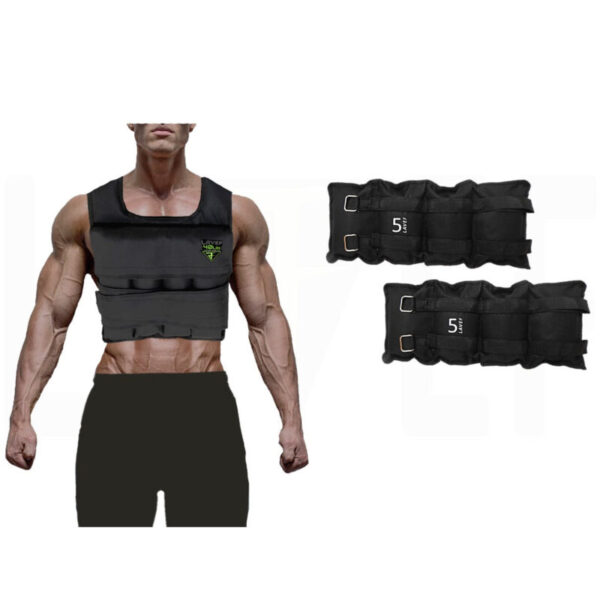 Diapositiva1_aa5d1a89-b576-4bc3-8359-25112a98b83b.jpg Chaleco De Peso Graduable 40 Lbs+ Pesas Tobilleras 5k
