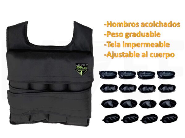 Diapositiva4 Chaleco De Peso Graduable De 20 Lbs