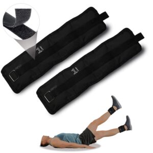 Diapositiva11 Pesas Tobilleras de 1 kg (Par de 2 lbs) – Color Negro