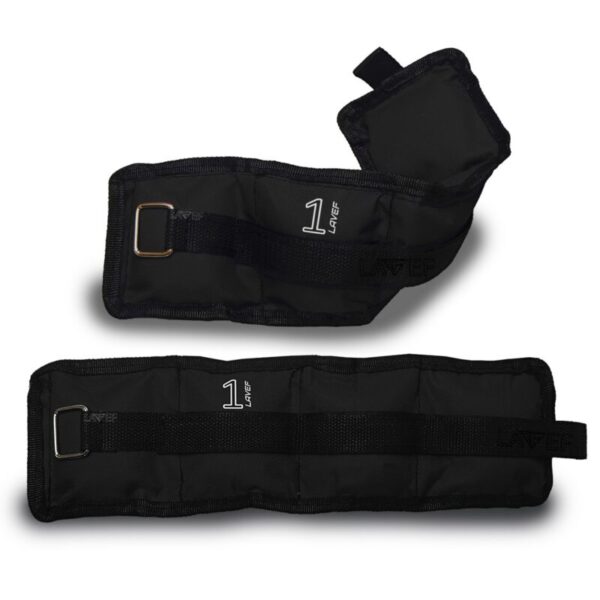 Pesas Tobilleras de 1 kg (Par de 2 lbs) – Color Negro