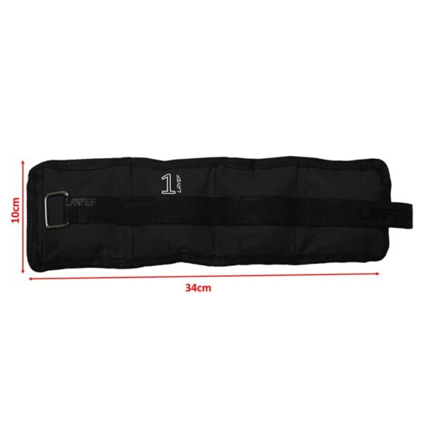 Pesas Tobilleras de 1 kg (Par de 2 lbs) – Color Negro