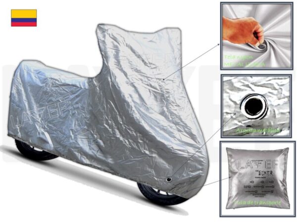 Diapositiva2 Pijama Para Moto Plateada + Forro Para Maletín Reflectivo