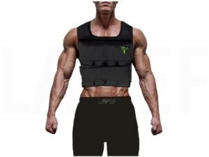 Chaleco De Peso Graduable 50 Lbs Crossfit Gym Running Negro