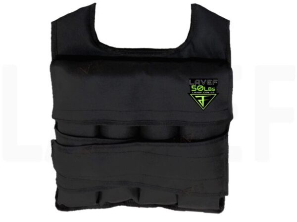 Diapositiva3 Chaleco De Peso Graduable 50 Lbs Crossfit Gym Running Negro