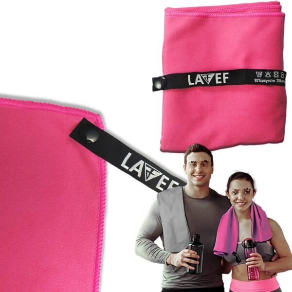 Toalla Lavef Microfibra Compacta Ligera y de Secado Rápido