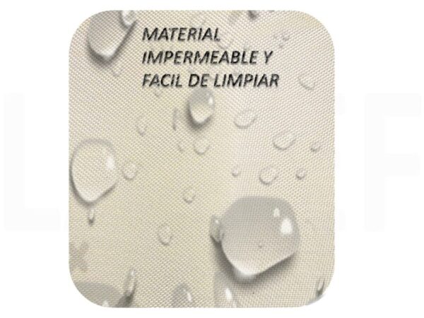 Cama Colchoneta Para Mascota Lavef 100x67cm Impermeable Cama Perro Color Crema