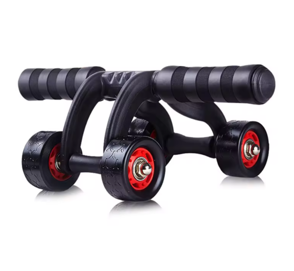 02 rueda abdominal de 4 ruedas con tapete