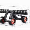 03 rueda abdominal de 4 ruedas con tapete