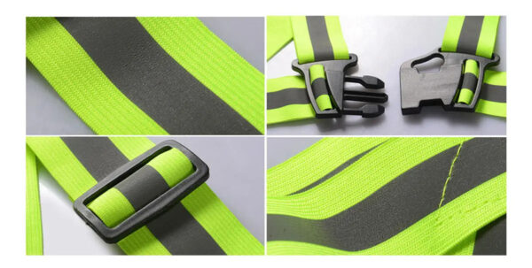 Arnes Seguridad Chaleco Reflectante Ciclismo, Runners, Moto Color Amarillo Flúor