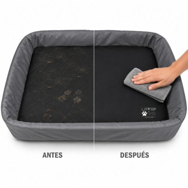 2 cama para mascota con borde - antifluido y antirasguños LAVEF