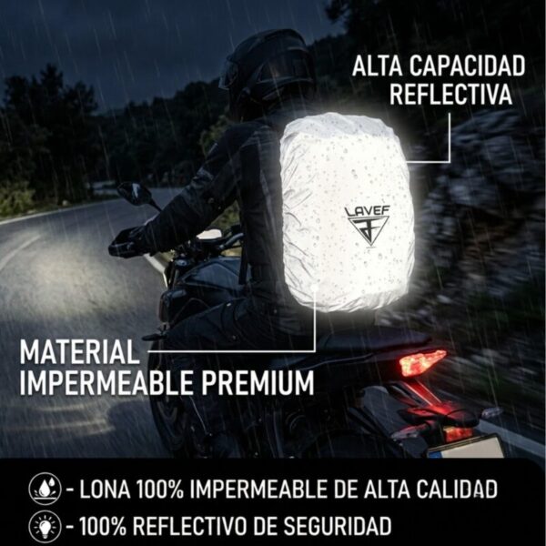 forro cobertor para maletín 100% reflectivo e impermeable LAVEF