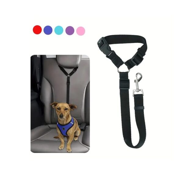 Diapositiva2 correa de seguridad para mascotas - adaptable a cabecero de carro