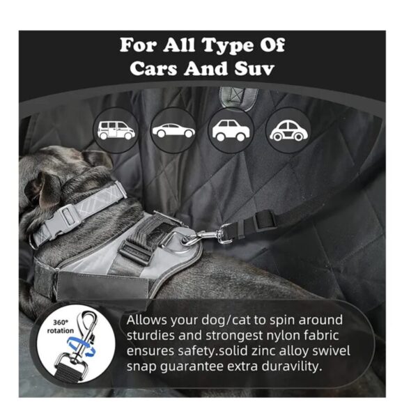 Diapositiva4 correa de seguridad para mascotas - adaptable a cabecero de carro